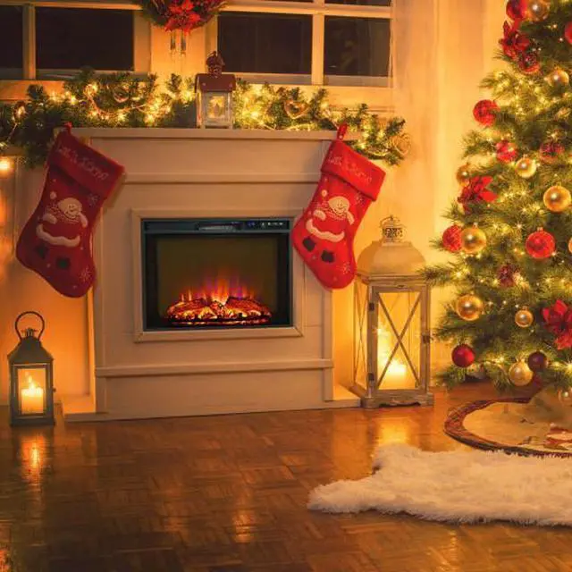 Alt view image 2 of 4 - SlickBlue 26 Inch Recessed Electric Fireplace heater with Remote Control