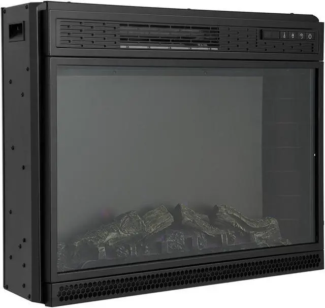 Alt view image 3 of 7 - SlickBlue 28 Inch Electric Freestanding and Recessed Fireplace with Remote