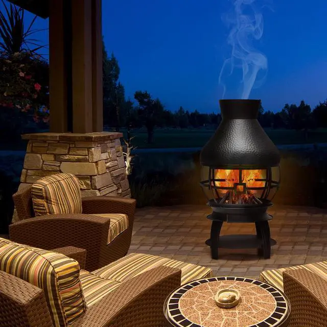 Alt view image 3 of 7 - SlickBlue Patio Wood Burning Chimneys Fireplace