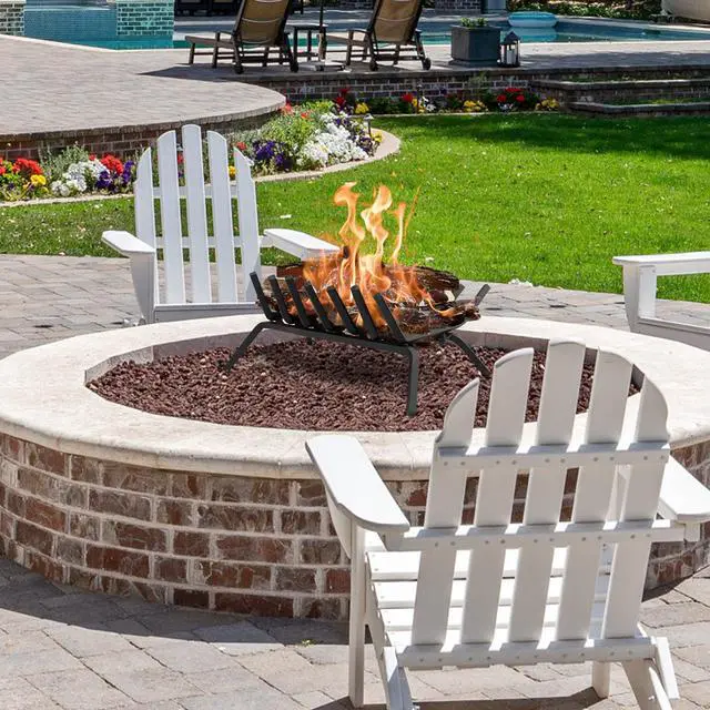 Alt view image 3 of 7 - SlickBlue 18 Inch Fireplace Grate for Outdoor Fire Pit-S