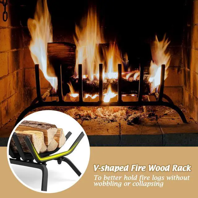 Alt view image 7 of 7 - SlickBlue 18 Inch Fireplace Grate for Outdoor Fire Pit-S