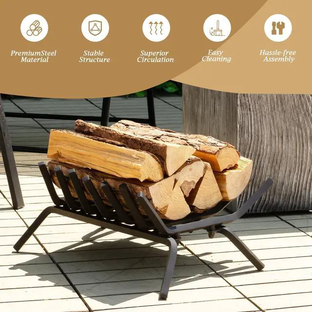 Alt view image 6 of 7 - SlickBlue 18 Inch Fireplace Grate for Outdoor Fire Pit-S