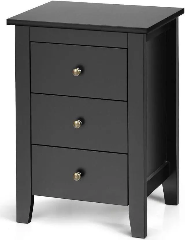 Main image of SlickBlue Nightstand End Beside Table Drawers Modern Storage Bedroom Furniture