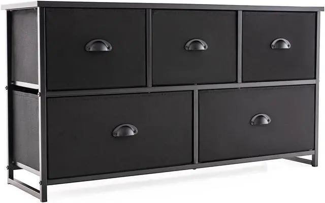 Main image of SlickBlue Wood Dresser Storage Unit Side Table Display Organizer