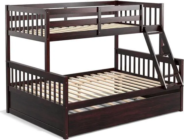 Main image of SlickBlue Twin Over Full Convertible Bunk Bed with Twin Trundle