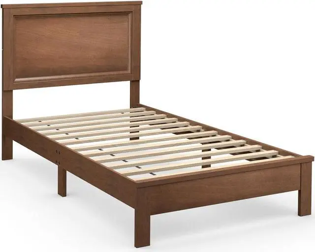 Main image of SlickBlue Platform Bed Frame with Rubber Wood Leg