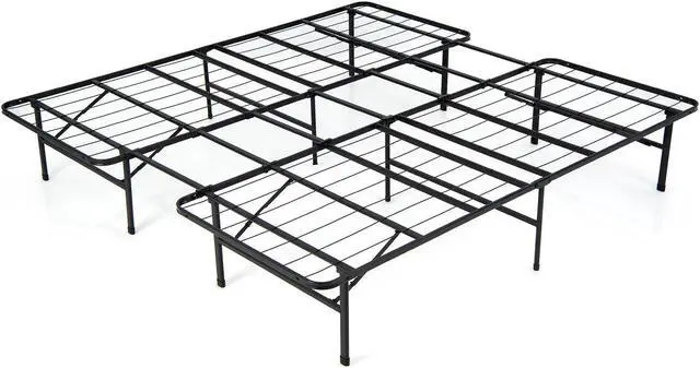 Alt view image 3 of 7 - SlickBlue Folding Steel Platform Bed Frame for Kids and Adults