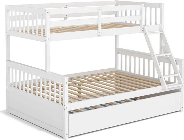 Main image of SlickBlue Twin Over Full Convertible Bunk Bed with Twin Trundle