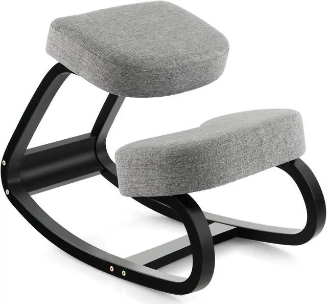 Main image of SlickBlue Rocking Ergonomic Kneeling Chair with Padded Cushion for Home Office