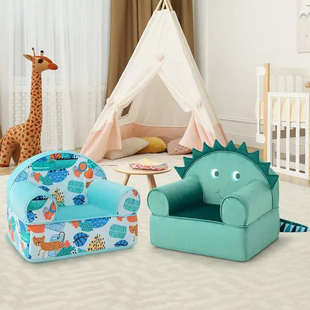 Alt view image 2 of 6 - SlickBlue Original Kids Sofa with Armrest and Thick Cushion