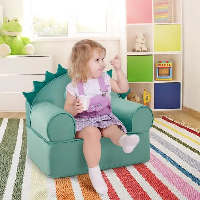 Alt view image 3 of 6 - SlickBlue Original Kids Sofa with Armrest and Thick Cushion