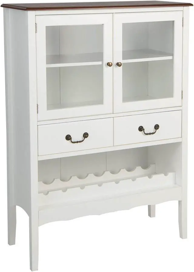Main image of SlickBlue Sideboard Buffet Cabinet with 2 Tempered Glass Doors