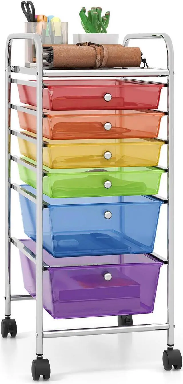 Main image of SlickBlue 6 Drawers Rolling Storage Cart Organizer