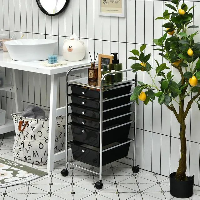 Alt view image 3 of 7 - SlickBlue 6 Drawers Rolling Storage Cart Organizer