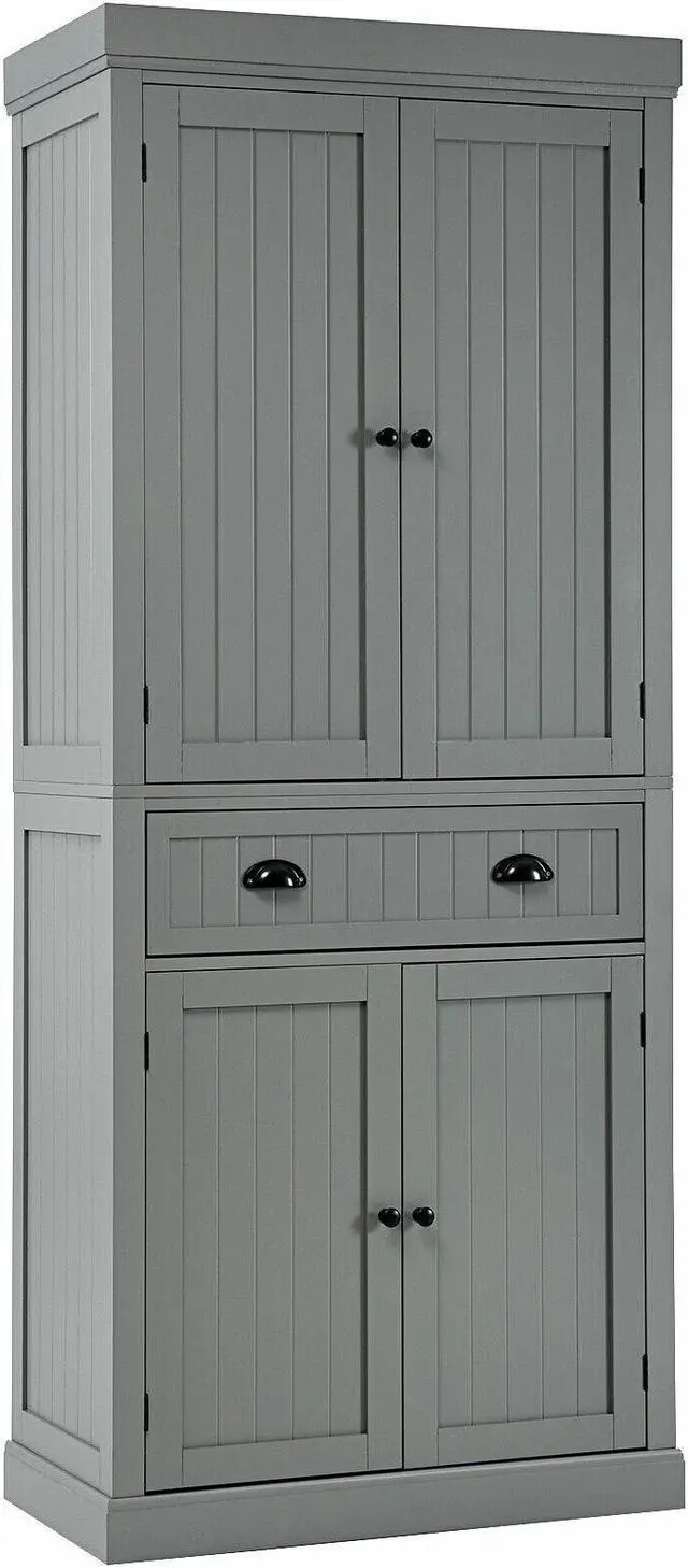 Main image of SlickBlue Cupboard Freestanding Kitchen Cabinet w/ Adjustable Shelves