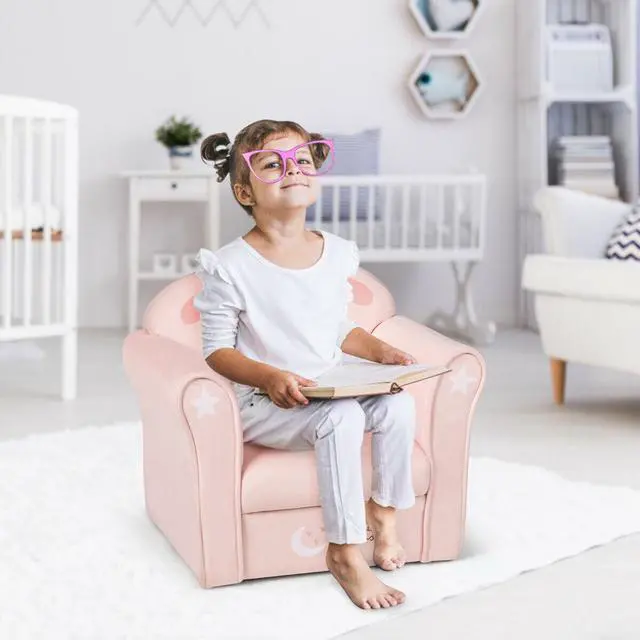 Alt view image 2 of 7 - SlickBlue Kids Lamb Sofa Children Armrest Couch