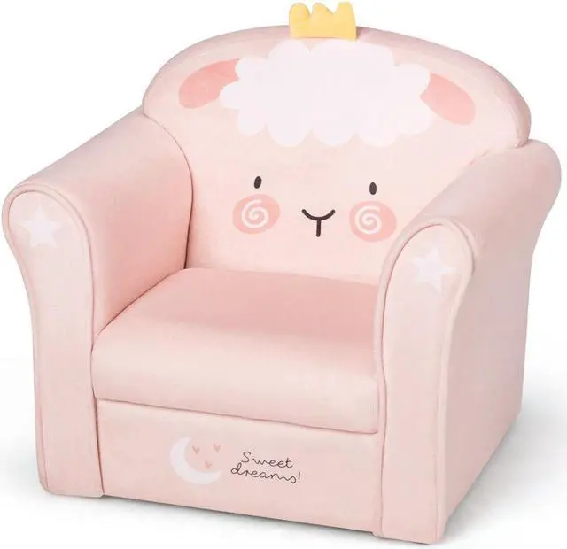 Alt view image 4 of 7 - SlickBlue Kids Lamb Sofa Children Armrest Couch