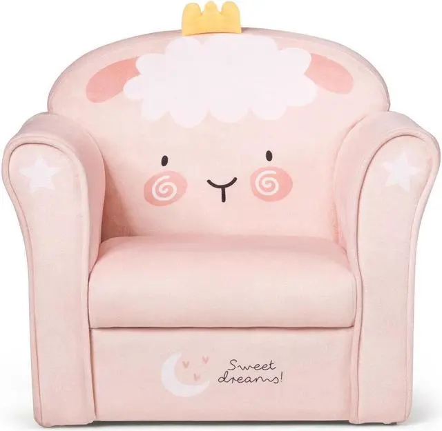 Alt view image 5 of 7 - SlickBlue Kids Lamb Sofa Children Armrest Couch
