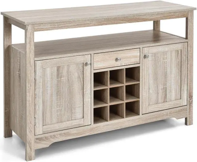 Main image of SlickBlue Server Buffet Sideboard With Wine Rack and Open Shelf