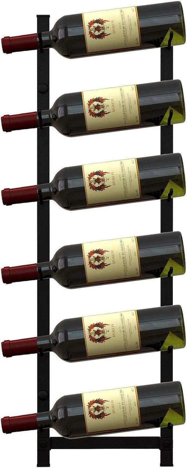Alt view image 2 of 7 - SlickBlue Rust proof Wall Mounted Wine Rack for 6 Bottles-M