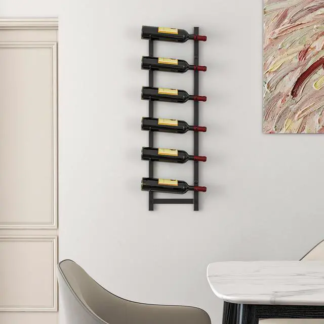 Alt view image 3 of 7 - SlickBlue Rust proof Wall Mounted Wine Rack for 6 Bottles-M