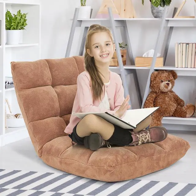 Alt view image 6 of 7 - SlickBlue Adjustable 14-position Cushioned Floor Chair