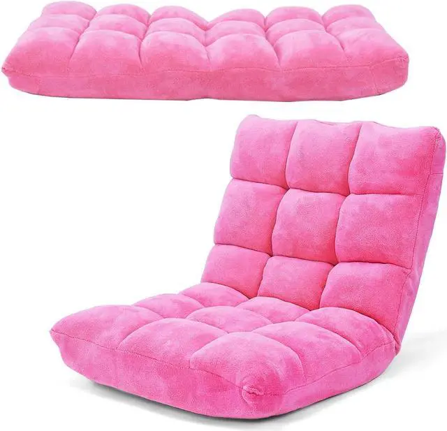 Alt view image 4 of 7 - SlickBlue Adjustable 14-position Cushioned Floor Chair