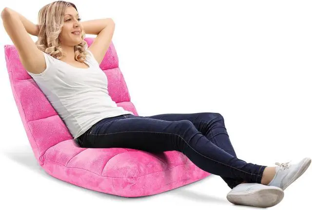Alt view image 3 of 7 - SlickBlue Adjustable 14-position Cushioned Floor Chair
