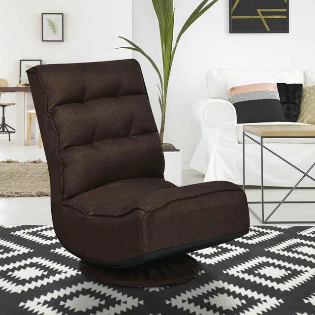 Alt view image 3 of 7 - SlickBlue 5-Position Folding Floor Gaming Chair