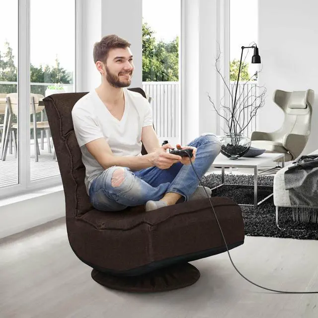 Alt view image 6 of 7 - SlickBlue 5-Position Folding Floor Gaming Chair
