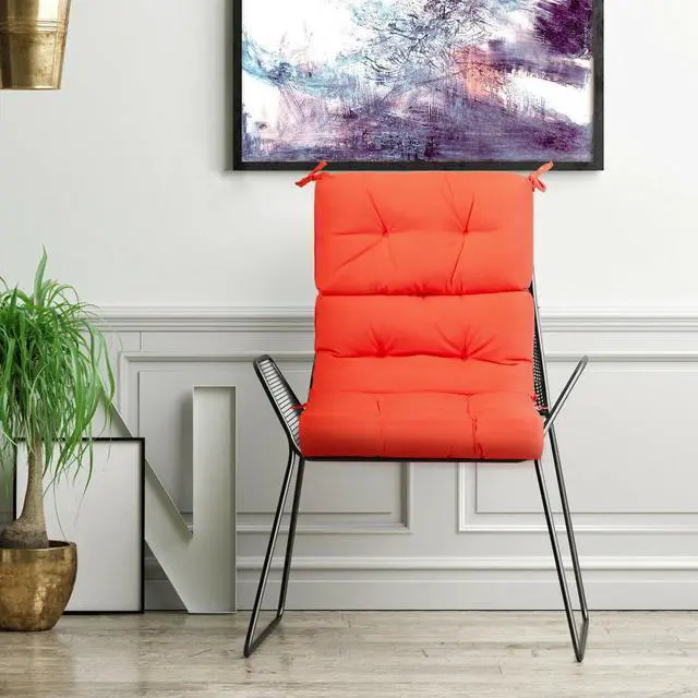 Alt view image 6 of 7 - SlickBlue 22 x 44 Inch Tufted Outdoor Patio Chair Seating Pad