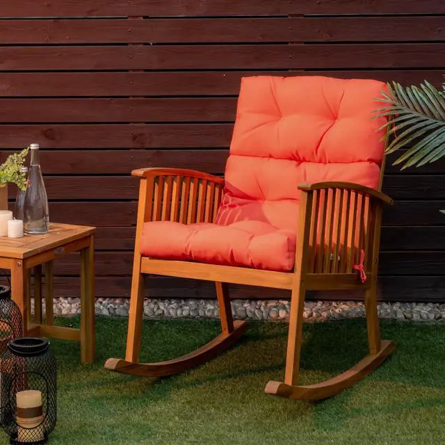 Alt view image 3 of 7 - SlickBlue 22 x 44 Inch Tufted Outdoor Patio Chair Seating Pad