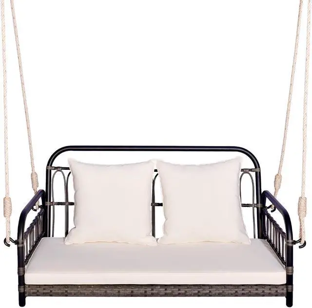 Main image of SlickBlue 2-Person Outdoor Hanging Chair with Ropes