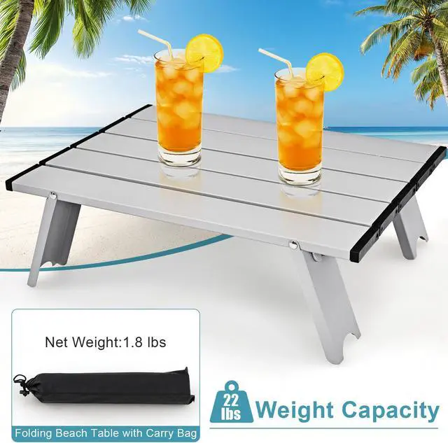 Alt view image 7 of 7 - SlickBlue 2 Packs 5-Position Outdoor Folding Backpack Beach Table Chair Reclining Chair Set