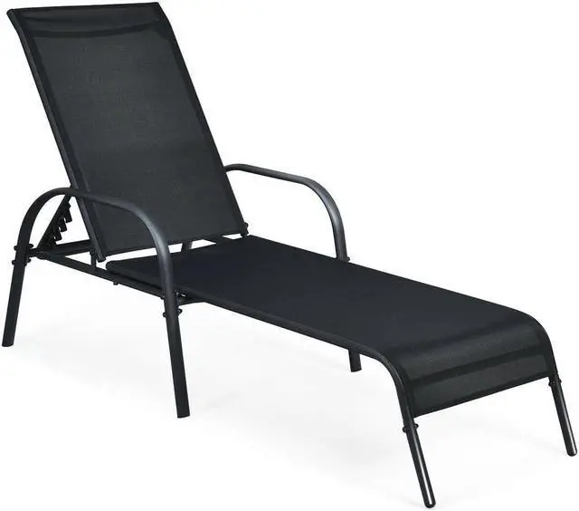Main image of SlickBlue Adjustable Patio Chaise Folding Lounge Chair with Backrest