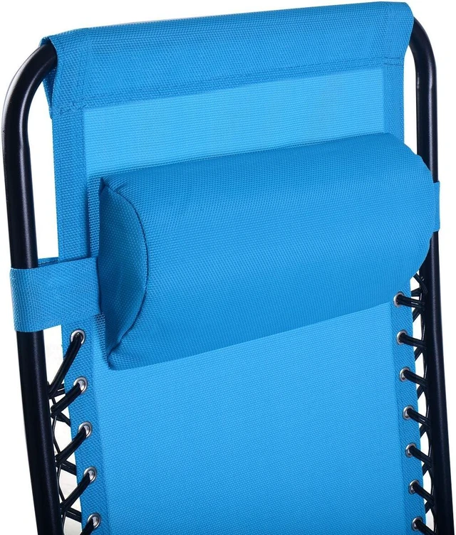 Alt view image 7 of 7 - SlickBlue 2 Pieces Folding Lounge Chair with Zero Gravity