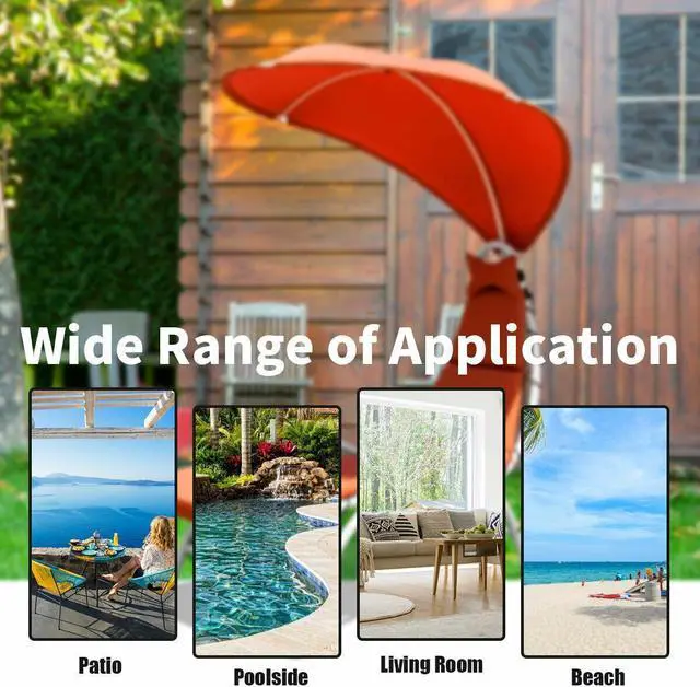 Alt view image 5 of 7 - SlickBlue Patio Hanging Swing Hammock Chaise Lounger Chair with Canopy