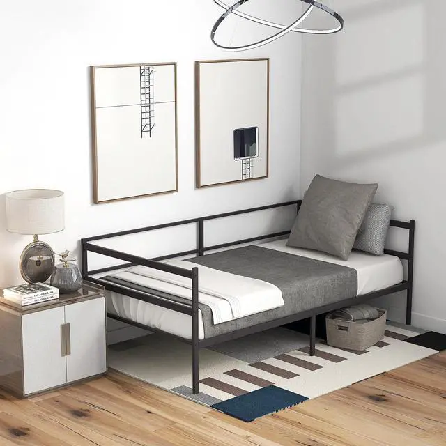 Alt view image 7 of 7 - SlickBlue Twin Size Metal Daybed Frame for Living Room Bedroom