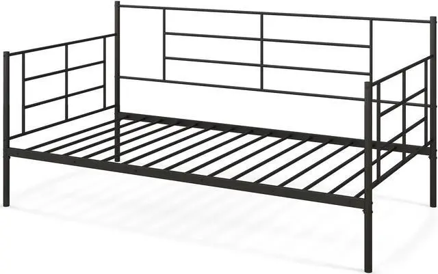 Main image of SlickBlue Twin Size Metal Daybed Sofa Bed Frame with Armrests and Backrest