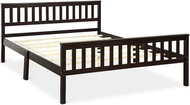 Main image of SlickBlue Wood Bed Frame Support Platform with Headboard and Footboard
