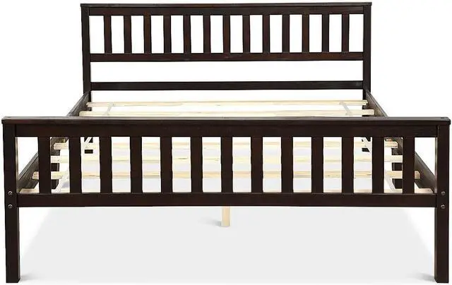 Alt view image 7 of 7 - SlickBlue Wood Bed Frame Support Platform with Headboard and Footboard