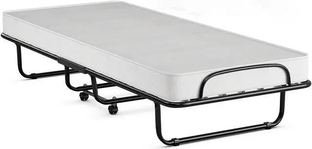 Main image of SlickBlue Rollaway Folding Bed with Memory Foam Mattress and Sturdy Metal Frame