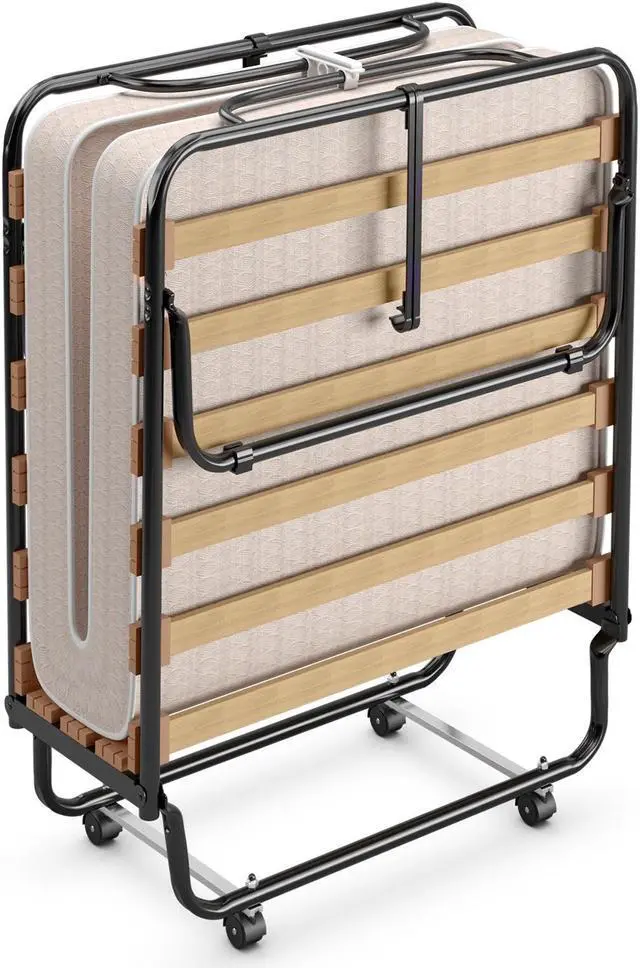 Alt view image 7 of 7 - SlickBlue 75 x 31.5 Inch Folding Guest Bed with Memory Foam Mattress for Adult