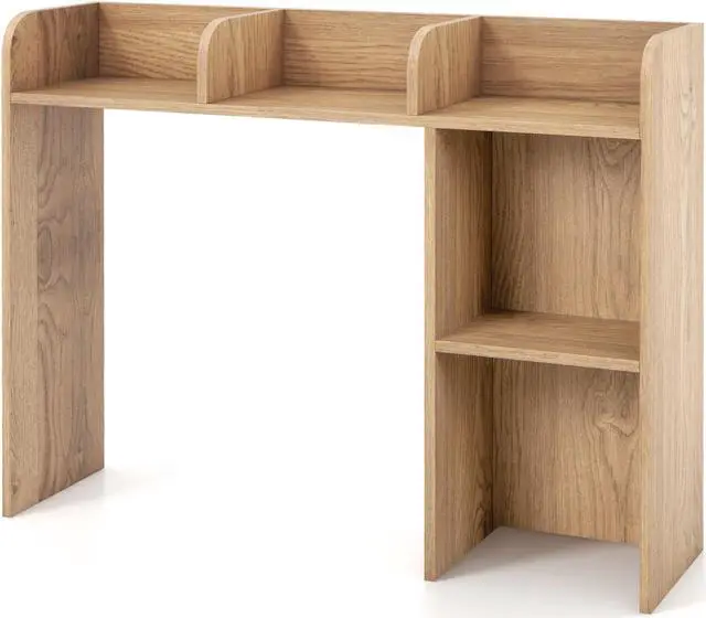 Main image of SlickBlue 3-Tier Multipurpose Desk Bookshelf with 4 Shelves
