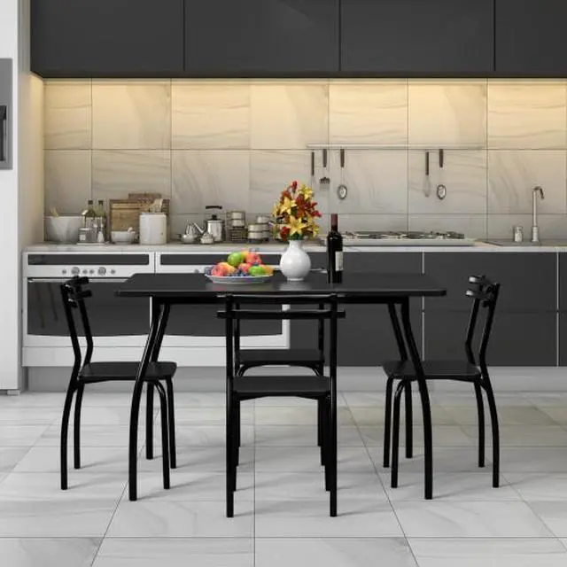 Alt view image 3 of 3 - SlickBlue 5 pcs Dining Table and Chair Set