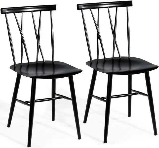 Alt view image 4 of 7 - SlickBlue Set of 2 Modern Dining Chairs with Backrest