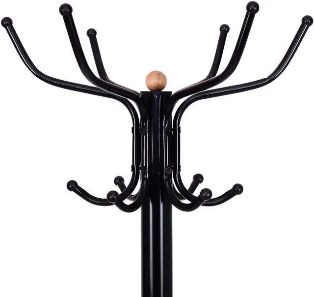 Alt view image 6 of 7 - SlickBlue Vintage Metal Coat Hat Tree Stand Clothes Hanger