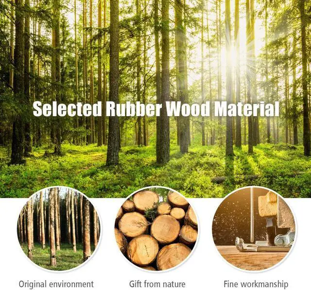 Alt view image 5 of 7 - SlickBlue Adjustable Wooden Tree Coat Rack with 8 Hooks