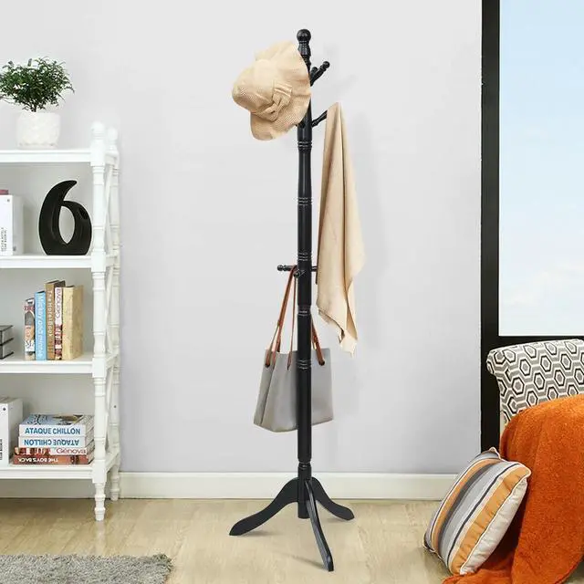 Alt view image 7 of 7 - SlickBlue Entryway Height Adjustable Coat Stand with 9 Hooks