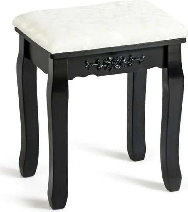 Main image of SlickBlue Vanity Stool Makeup Bench Dressing Stool-Black
